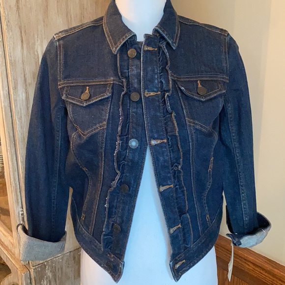 Talbots Denim Ruffle Jacket - Picture 4 of 7
